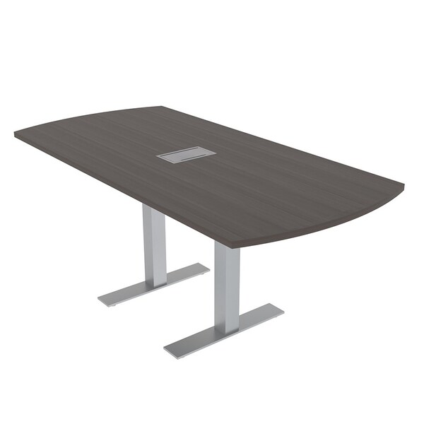 33.5 in W, 69.5 in L, 29 in H, Engineered Wood Top, Brown